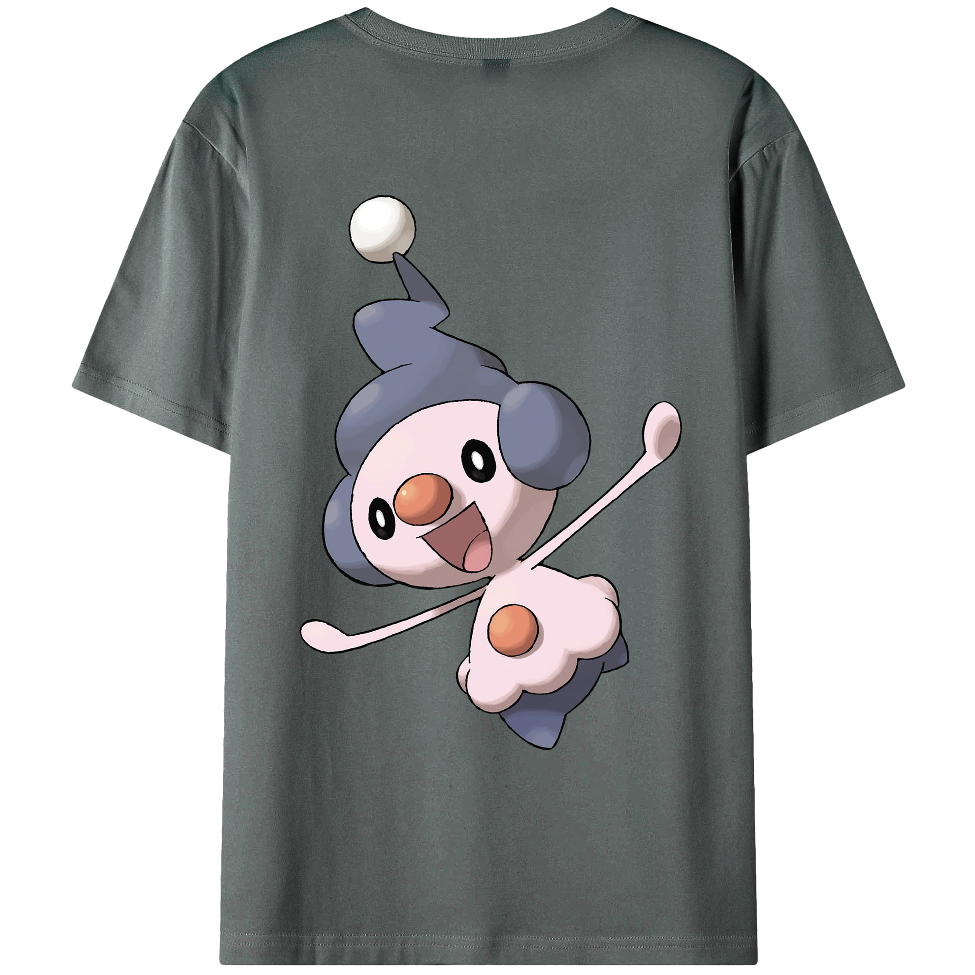 （画像用） ポケットモンスター Pokémon 綿100％ メンズ半袖Tシャツ（バックプリント） 通気性